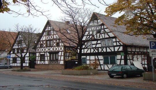 Lampertheim-Fachwerkbauten Stadt